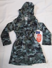 New Wonder Nation Camo Fleece Robe Boy's Sz. XS 4-5