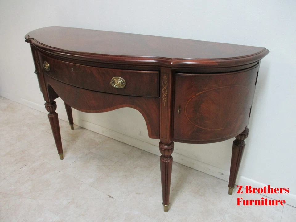 Thomasville Llama Caoba Aparador Buffet Consola Bar Licor Gabinete Francés Foto 3 de 4