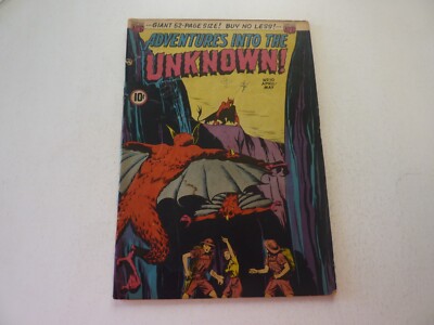 ADVENTURES INTO THE UNKNOWN  #10  APRIL-MAY 1950  SCARCE CLASSIC   VERY GOOD-