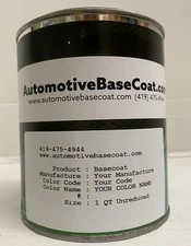 TOYOTA BASECOAT PAINT **UNREDUCED** - 1 Quart