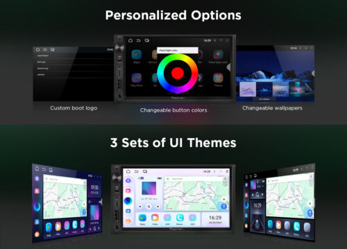 OBD+DVR+Double DIN 7" IPS Car Stereo Radio Android 13 CarPlay WiFi Head Unit GPS - Picture 9 of 19