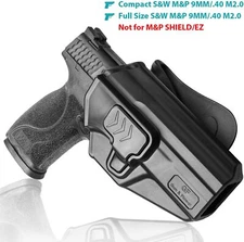 OWB Polymer retention /release gun holster for 1911, CZ,Glock, M&P, Sig