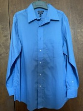 2 Croft Barrow Dress Shirts - Size M - Lightly Used - Blue  Gray