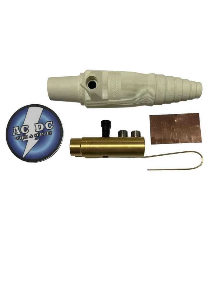 Juego de cables Hubbell HBL300 Cam-Lock #6 - Kit conector Camlok hembra 2/0 serie 16 Foto 3 de 4