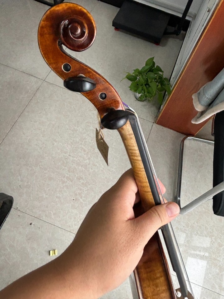 Professional 4/4 handmade violin quality spruce top maple back nylon