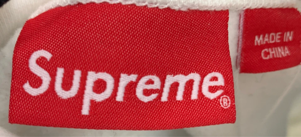 Supreme Hombre Blanco Azul Mangas Largas Equipo Jersey Sudadera con Capucha Talla M Foto 4 de 4