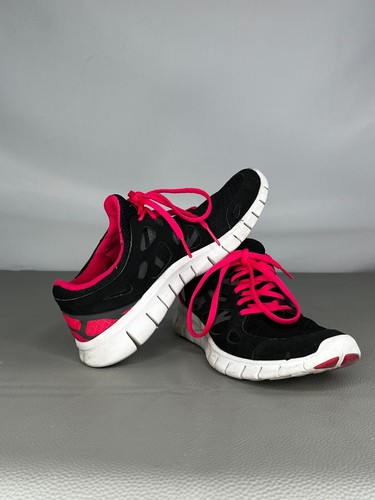 Nike Womens Free Run+ 2 Size 7.5 Black & Pink Training Running Shoes 443816-061 - Picture 9 of 10
