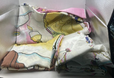 Vintage Twin Size Disney Beauty And The Beast Sheet Set - Flat, Fitted, Pillow