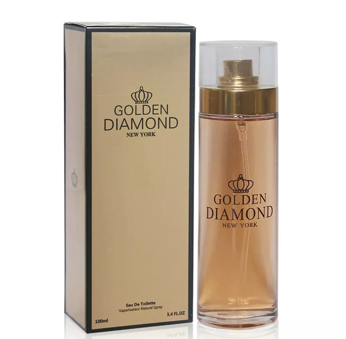 Golden Diamond Woman Perfume Eau Toilette 3.4 oz Perfect Gift mujer Secret Plus