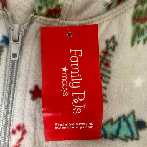 Family PJs Macys graue Damen-Weihnachtsbäume Urlaub einteiliger Pyjama Größe L - Bild 12 von 14