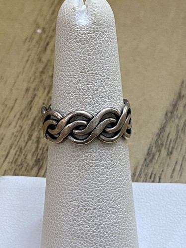 Beau Deaigner Vintage Sterling Silver Double Over Under Band Ring 925 ...