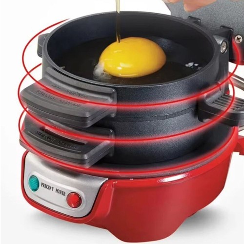 with Egg Cooker Ring Sandwich Maker Breakfast Machine Omelette - Picture 3 of 9