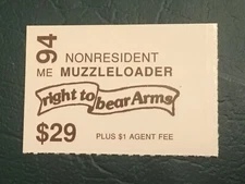 ICOLLECTZONE  US Maine 1994 Muzzleloader Non-Resident  Stamp VF NH