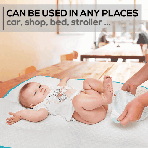 Portable Changing Pad for Home & Travel Waterproof Reusable Extra Large Size - Picture 5 of 9