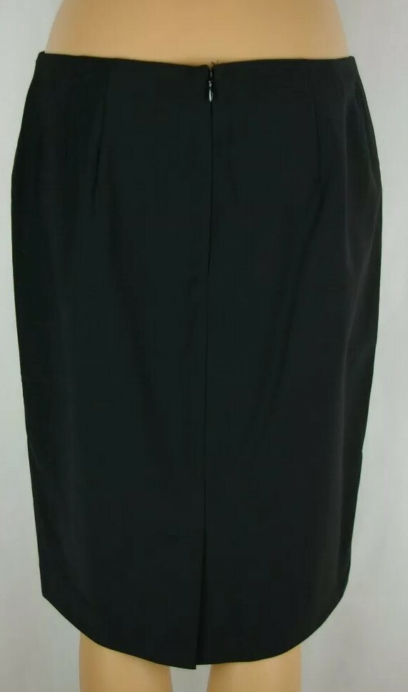 Talbots Petites Solid Black Fully Lined A- Line S… - image 5