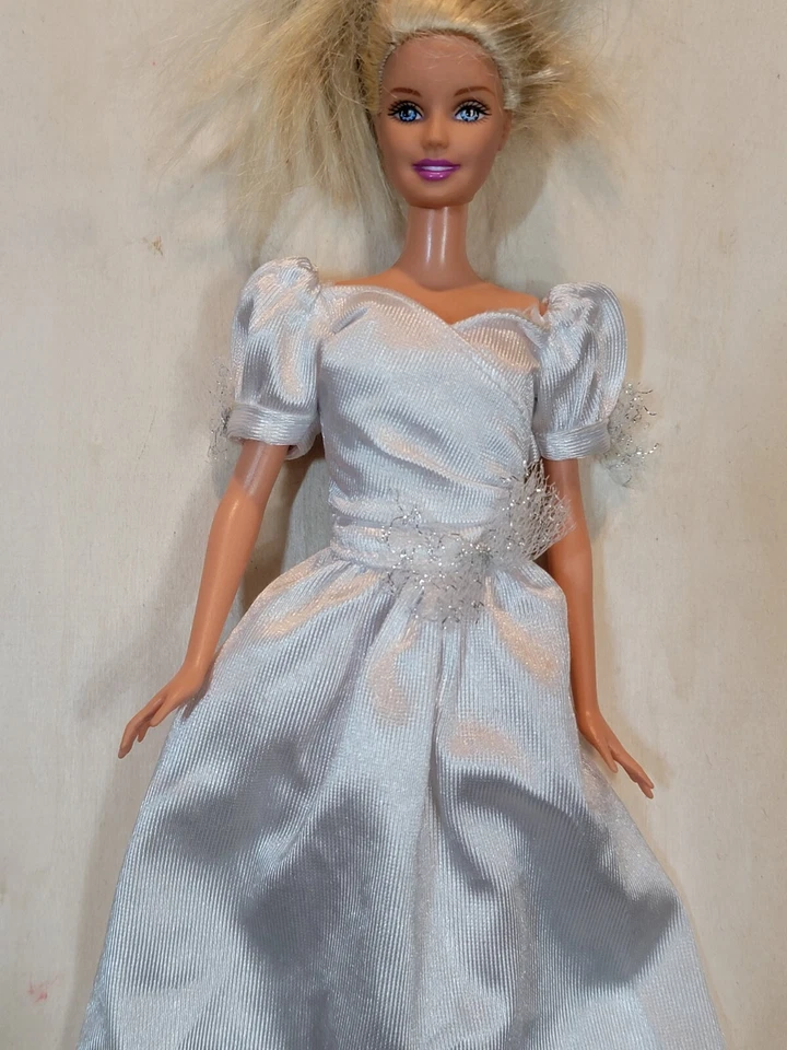 Барби подружки невесты в белом платье - свадьбы вечеринки 1990 VGUC C337G - Изображение 3 из 4