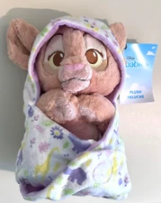 NWT Disney Parks Babies The Lion King Nala in a Blanket Swaddle Pouch 10” Plush