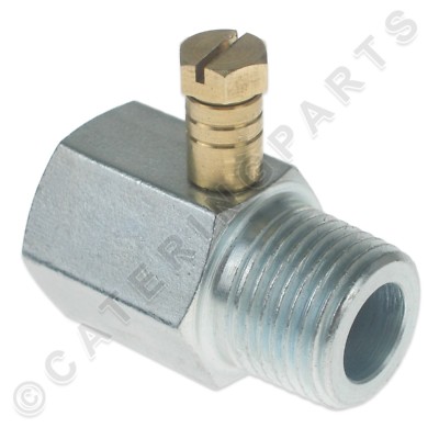 T-STÜCK TESTNIPPEL GASROHR DRUCKPRÜFPUNKT 1/2'' BSP STECKER x BUCHSE