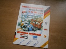 Rennprogramm Hockenheim 1985, WM Lauf Motorräder, GP Deutschland, unbeschrieben