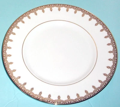 Waterford Lismore Lace Gold Accent Plate 9" Bone China New
