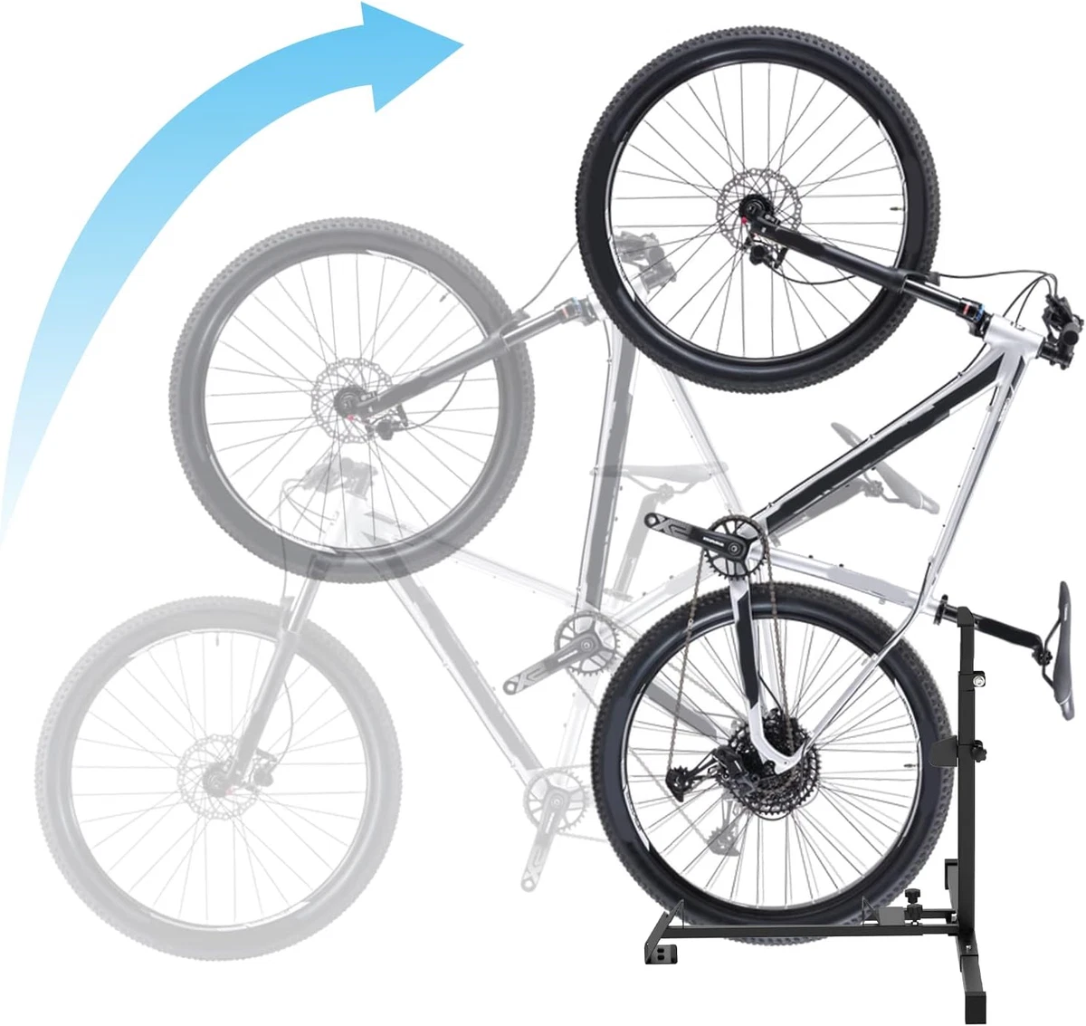Space saving online bike stand