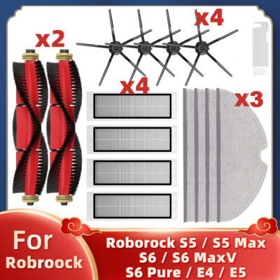 14 Ersatzteile für Xiaomi Roborock S50 S51 S55 S6 S5 Max S6 Pure S6 MaxV Zubehör