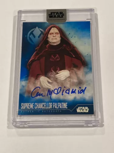Ian McDiarmid as Palpatine 2020 Topps Star Wars Stellar Autograph Card Auto /25
