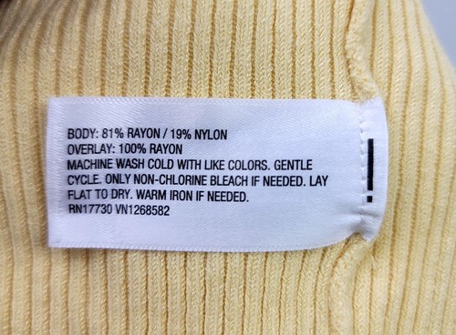 Yellow Crochet-Top Ribbed Slip Dress By Future Collective Jenny K. Lopez 1X - Picture 8 of 10