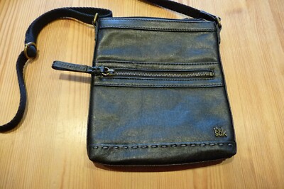 Umhängetasche the sak - schwarz - Echt Leder - Neu - ohne Etikett