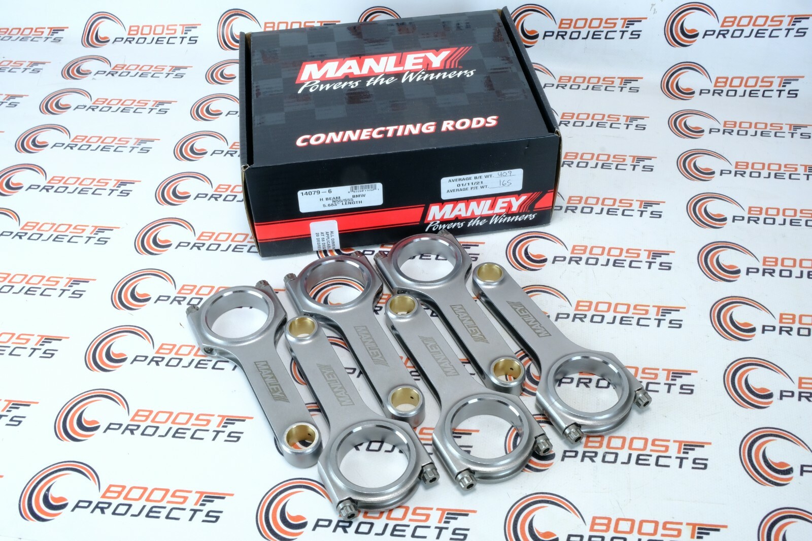Jeu De 6 Bielles Manley H-Beam Pour BMW N55/S55 (2009-2019) - Longueur 5.683" - Référence 14079-6