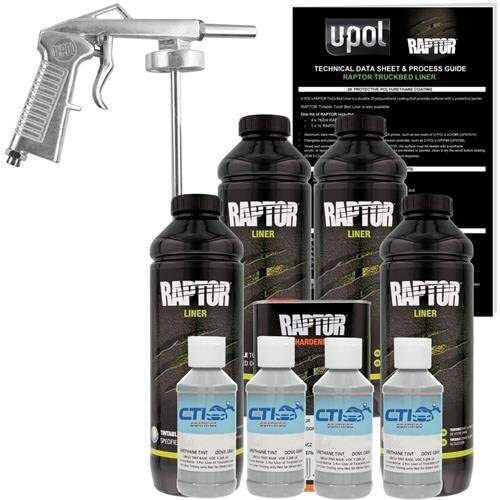 Raptor U-POL Dove Gray Urethane Spray-On Truck Bed Liner Kit w