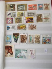 Briefmarken, Polen: Kleines Convolut u. a. Pferde