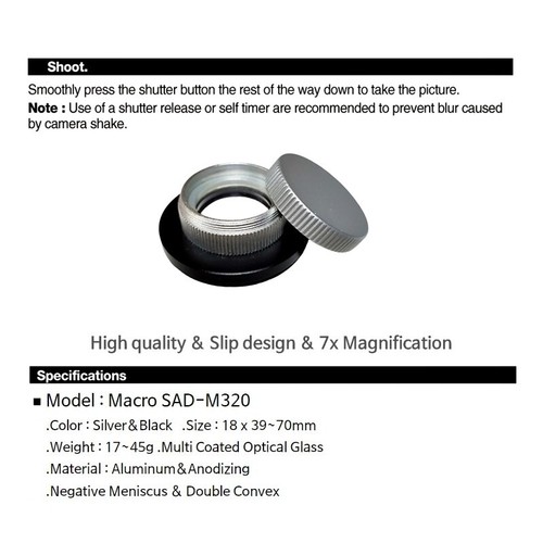 SAD-M320 Macro lens for Olympus Mirrorless camera - Picture 4 of 7
