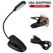 Clip On Book Mini Reading Light LED Rechargeable Book Light for Reading in Bed