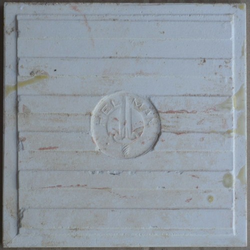 ANTICO CASCO BELGA - PIASTRELLE IN MAIOLICA C1900 - Foto 3 di 3
