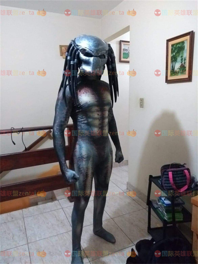Aliens.vs.Predator Cosplay Adulto/Niños Mono Depredador Juegos con disfraces Disfraz Body