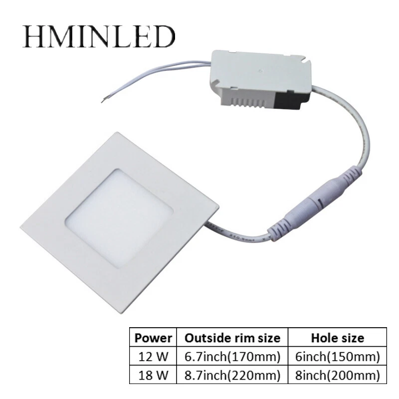 Paquete de 1-10 Lámpara Empotrada LED 3W/9W/12W/18W Downlight No Regulable Blanco Cálido Frío Foto 3 de 4