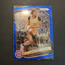 2025 Panini Prizm WNBA Rickea Jackson Blue Velocity Prizm #118 - LA Sparks