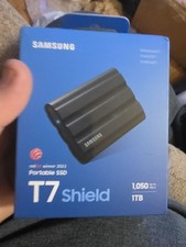 Samsung T7 Shield 1TB External SSD - Black (‎MU-PE1T0S/AM)