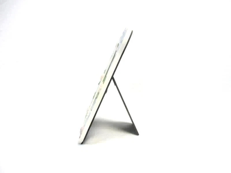 Marco de fotos de cerámica del 50 aniversario de Angela Ackerman rosas palomas 5x7 1996 Foto 3 de 4