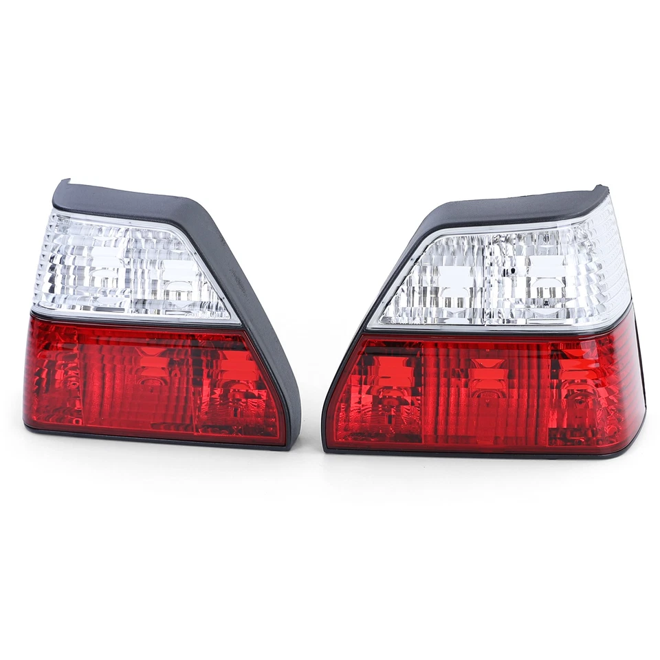 Set luci posteriori in vetro trasparente rosso bianco cristallo adatto per VW Golf II 2 83-91 - Immagine 2 di 4