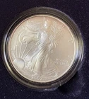 2007-W American Silver Eagle Burnished 1 oz .999 US Mint OGP Box & COA