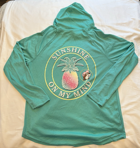 Buc-ee's Mint green long sleeve womens Hoody, Medium - Picture 7 of 10