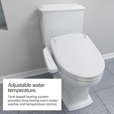 Brondell SE400-EW Swash SE400 Electric Bidet Toilet Seat With Heated Seat