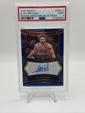 2024 Select Ajay Mitchell Rookie Signature Blue Prizm PSA9 Auto /49