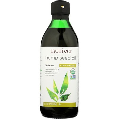 Nutiva Organic Hemp Seed Oil Cold Pressed 16 Oz Pasta
