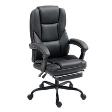 Big and Tall Executive Office Chair with Footrest, Ergonomic Recliner Desk Chair