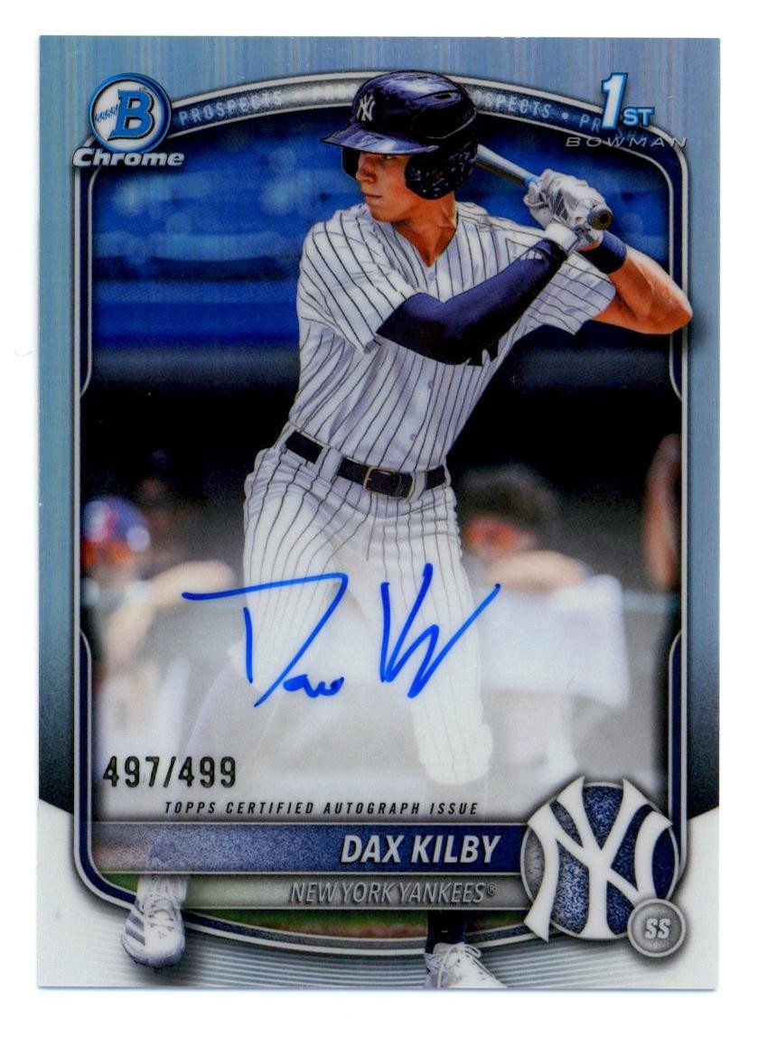2025 Bowman Chrome Draft Autographs Refractors #CPADK Dax Kilby 1st Auto /499