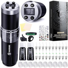 Dragonhawk Tattoo Maschine Set 2 Akkus kabell...