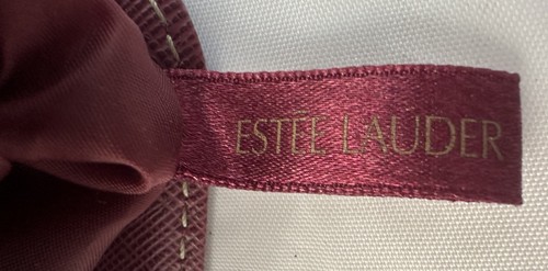 Bolsa de cosméticos ESTEE LAUDER para viaje granate pequeña vintage - Imagen 8 de 14